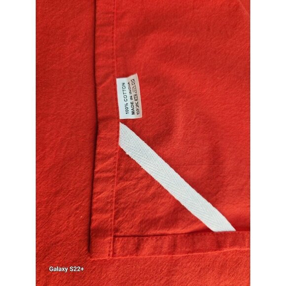 2 Red 100% Cotton Dish Towel 26x26 in with hanging loop Kitchen Linen - Picture 3 of 5